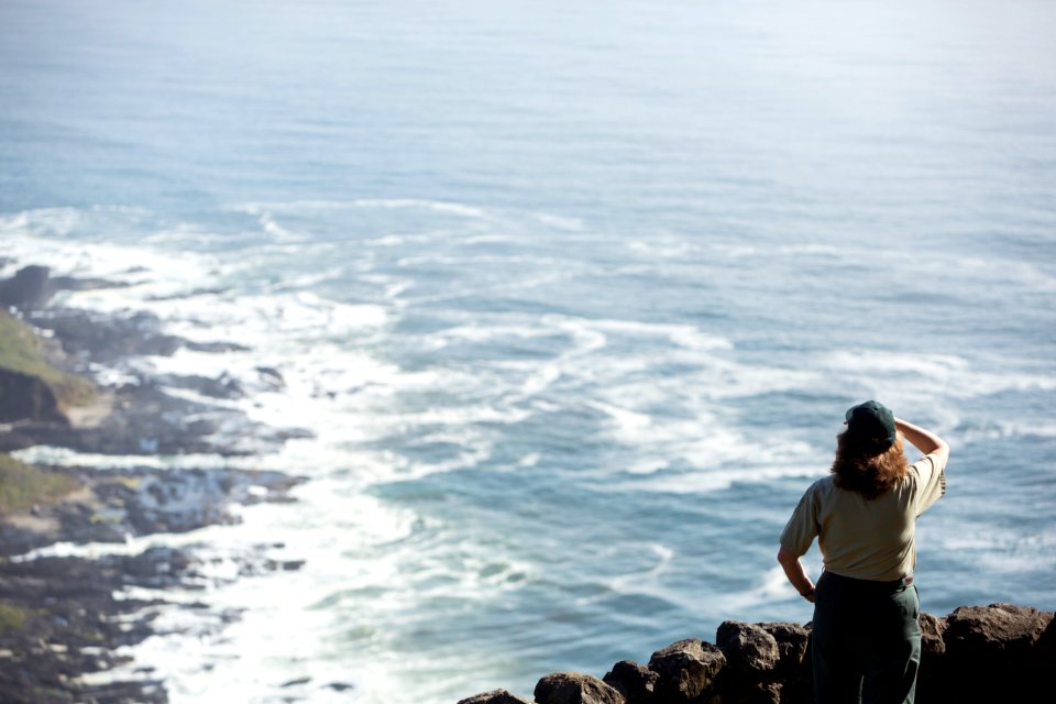Field Ranger at Cape Perpetua Overlook, Siuslaw National Forest