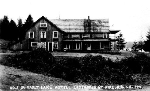 No. 5 Quinault Lake Lodge, Burned 8-28-1924, WA