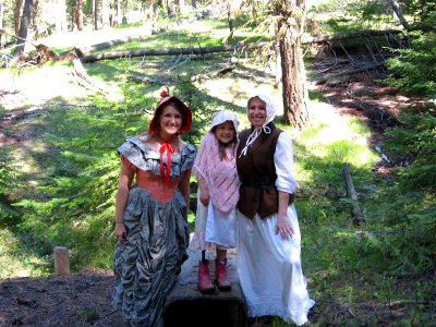 Women and Child in Pioneer Clothing, Wallowa-Whitman National Forest