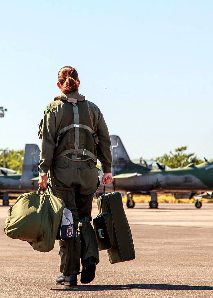 Lt. Aline Guerellus. 4th female fighter pilot in Brazil
