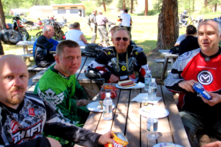 Male Motorcyclists at Event, Mt Hood National Forest photo