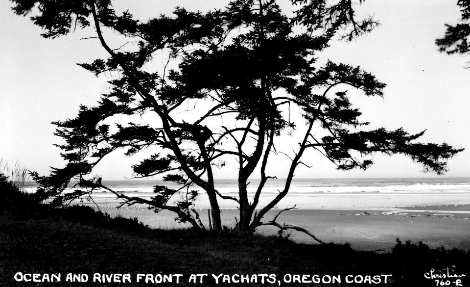 760-E Ocean and River Front at Yachats, Oregon Coast