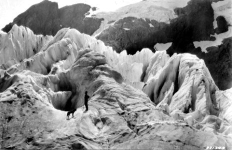 221349 Blue Glacier near Mt. Olympus, Olympic NF, WA 1927 photo