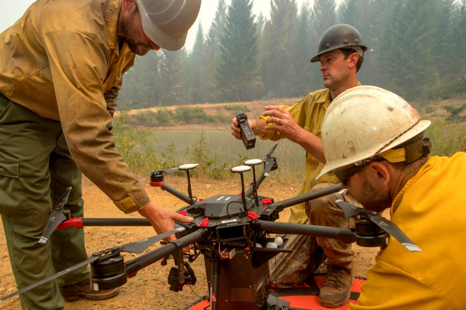OAS Drone Team preparing for PSD burn