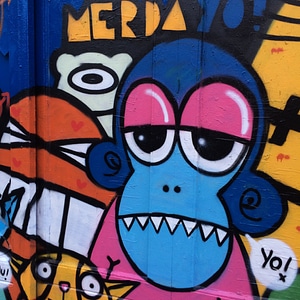 Hand drawn graffiti art european graffiti