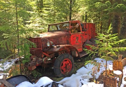 Old Pickup at Jawbone Flats, Willamette National Forest photo