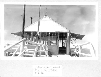 Acker Rock Lookout 1942 photo