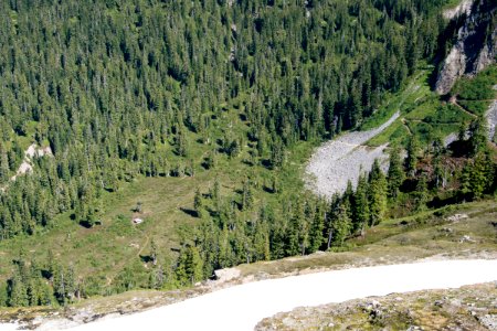 Mazama Park shelter from Park Butte Lookout