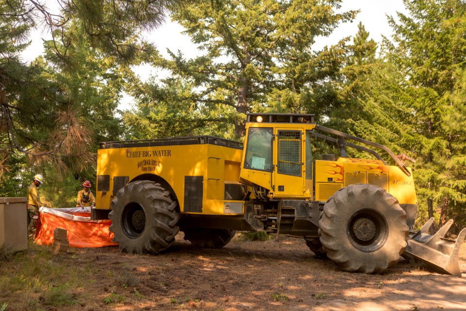 Soft Track Skidgeon filling a pumpkin