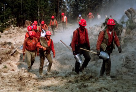 495 Entiat Fire, Wenatchee Nat'l Forest, Redding hotshots fight fire 1970