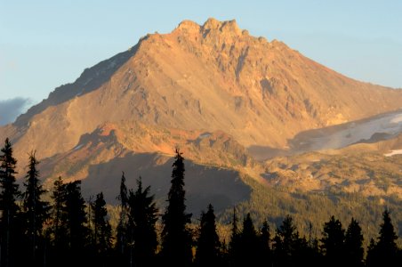 View of North Sisters Western Face, Willamette National Forest photo