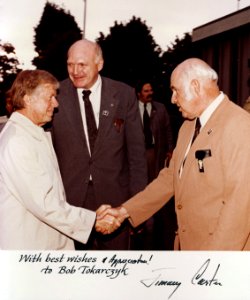 Gifford Pinchot NF - Jimmy Carter, Dick Worthington, Bob Tokarczyk 5-23-1980
