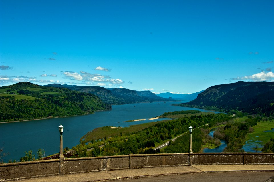 Columbia River Gorge from Crown Point-Columbia River Gorge