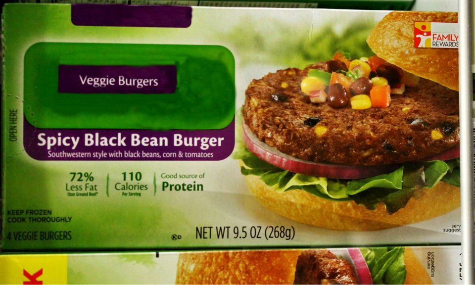 Veggie burger No label