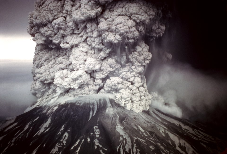 Eruption of Mt St Helens May 18, 1980, Gifford Pinchot National Forest