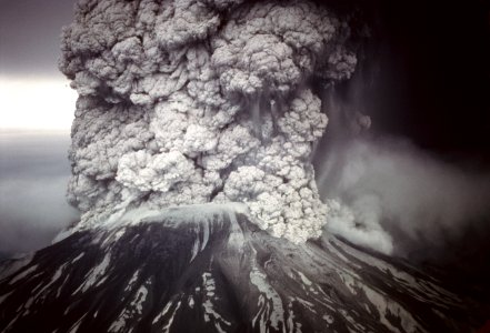 Eruption of Mt St Helens May 18, 1980, Gifford Pinchot National Forest photo
