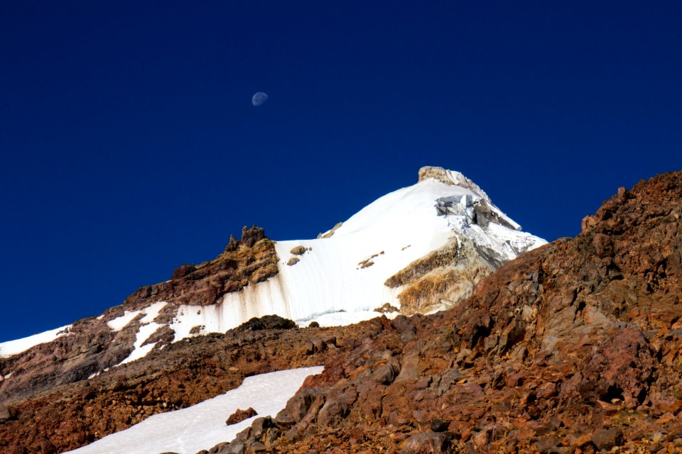 Moonrise over Boulder Ridge on Mt Baker, Mt Baker Snoqualmie National Forest