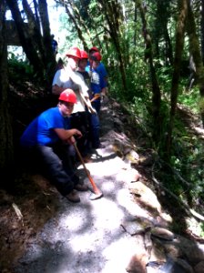 DYS Crew Working on Hardesty Trail Reroute, Willamette National Forest