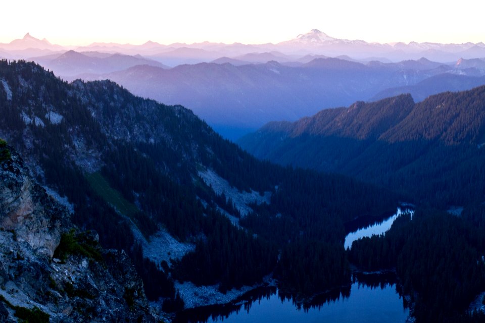 Evening Light on the Wild Sky Wilderness-Mt Baker Snoqualmie