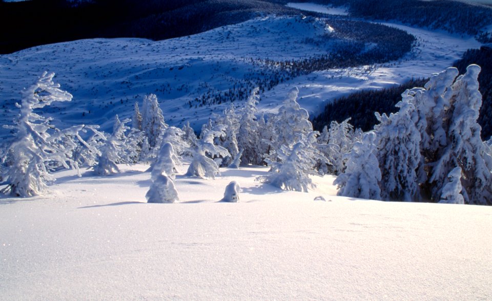 WINTER AT NEWBERRY CRATER DESCHUTES