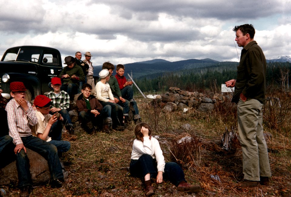216 school field trip, Mt Hood National Forest  1970's