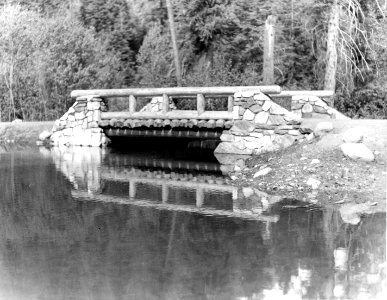 340295 CCC Camp Tumwater, Footbridge, Wenatchee NF, WA 1936