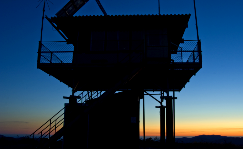 Clear Lake Lookout at Night Mt Hood National Forest