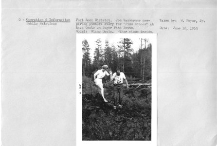 Joe VanWormer Pine Echoes at Lava Cast Suger Pine Butte 1963 1 photo