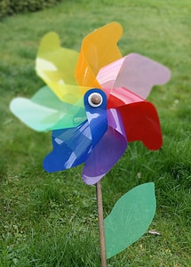 Decorative windspiel farbenspiel