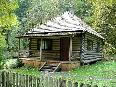 Historic Interrorem Cabin, Olympic National Forest photo
