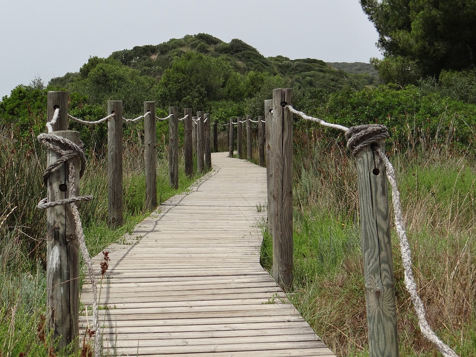 Boardwalk mood bridge