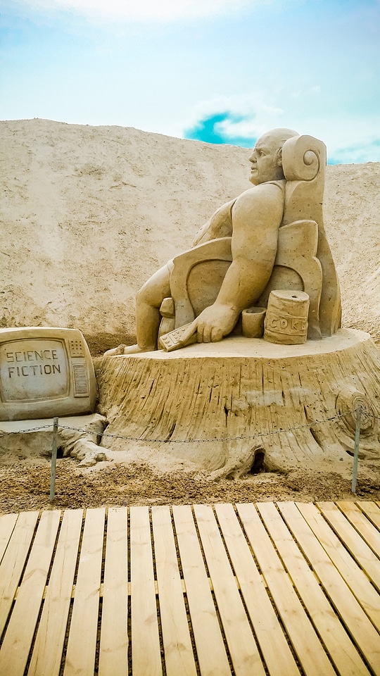 Latvia sand sculpture sand