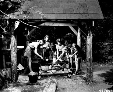 467594 Low Echo Forest Camp, Rogue River NF, OR 1951 photo
