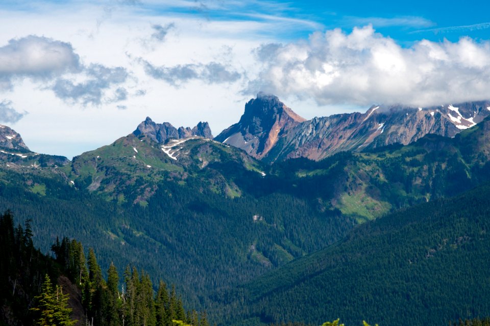 American Border Peak from the Pacific Northwest Trail near Heather Meadows