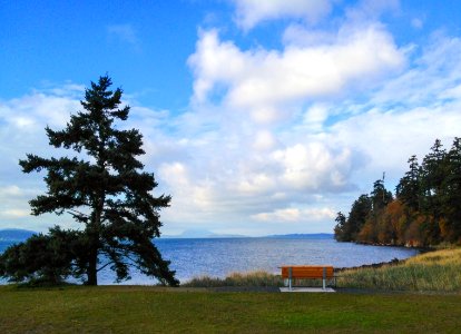 The Pacific Northwest Trail passes through Bay View State Park along Padilla Bay