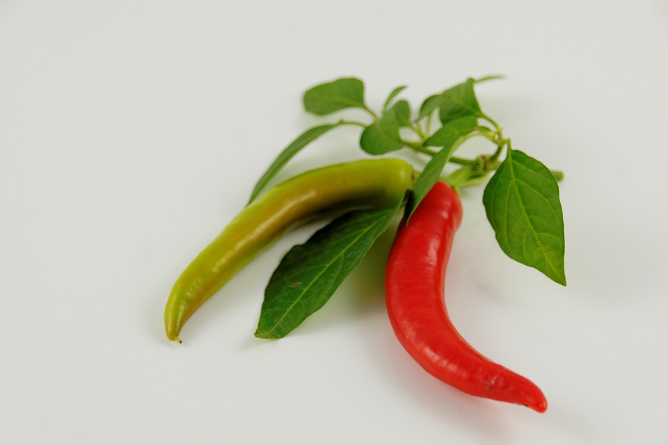 Green red vegetables