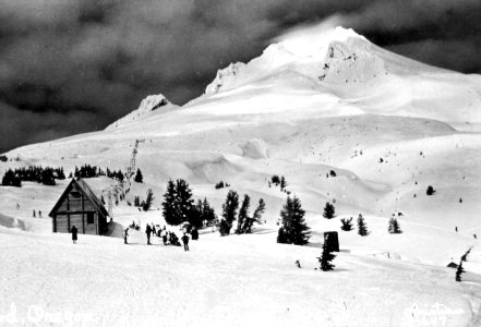Mt. Hood NF - Magic Mile Ski Lift, OR c1930 PC photo