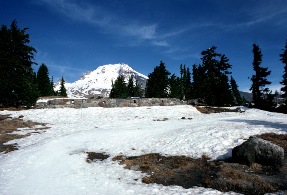 585 Mt Hood Nat'l Forest, Timberline Lodge, 1981 drought