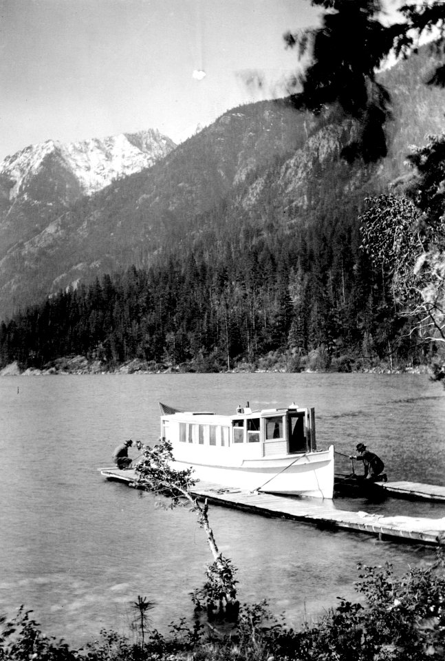 USFS Launch at Lake Chelan, Chelan NF, WA 1921