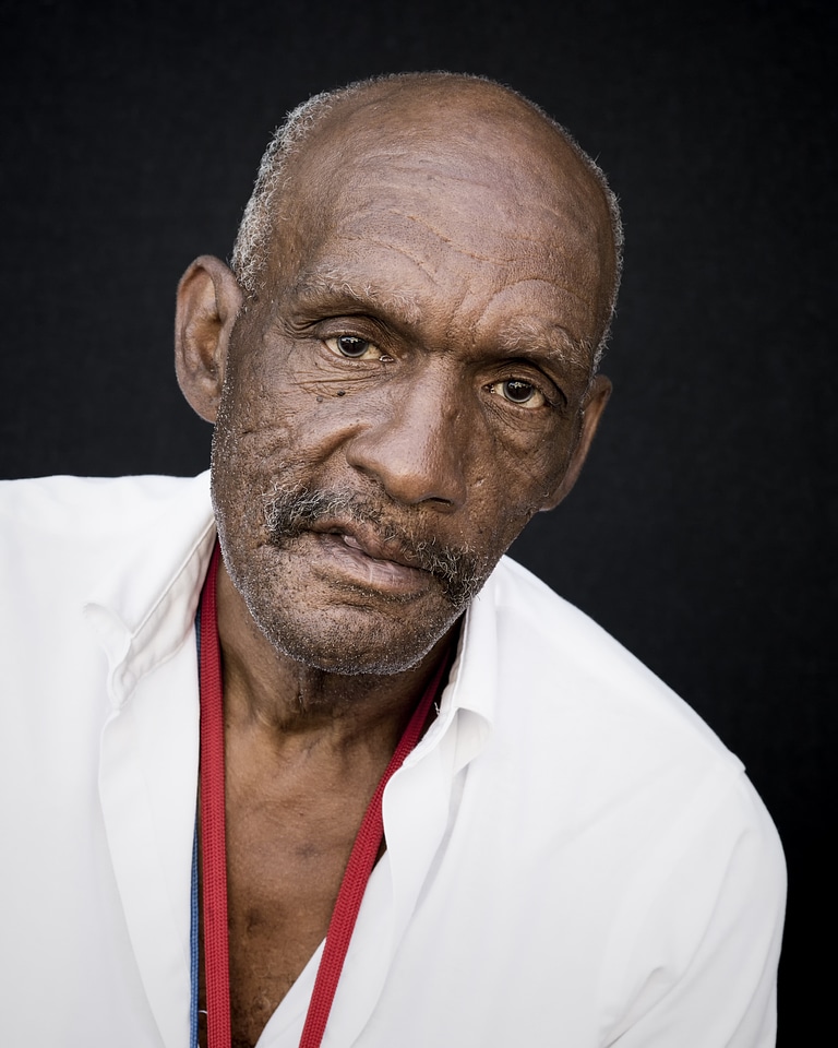 Black senior person