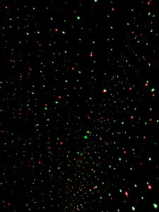 Mega Red/green stars led lights in bedroom night! photo