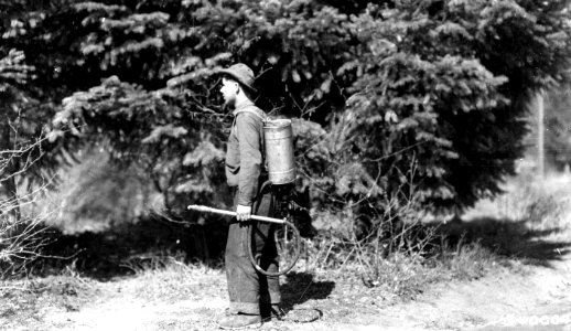 340004 CCC with Water Tank, Columbia NF, WA 1936 photo