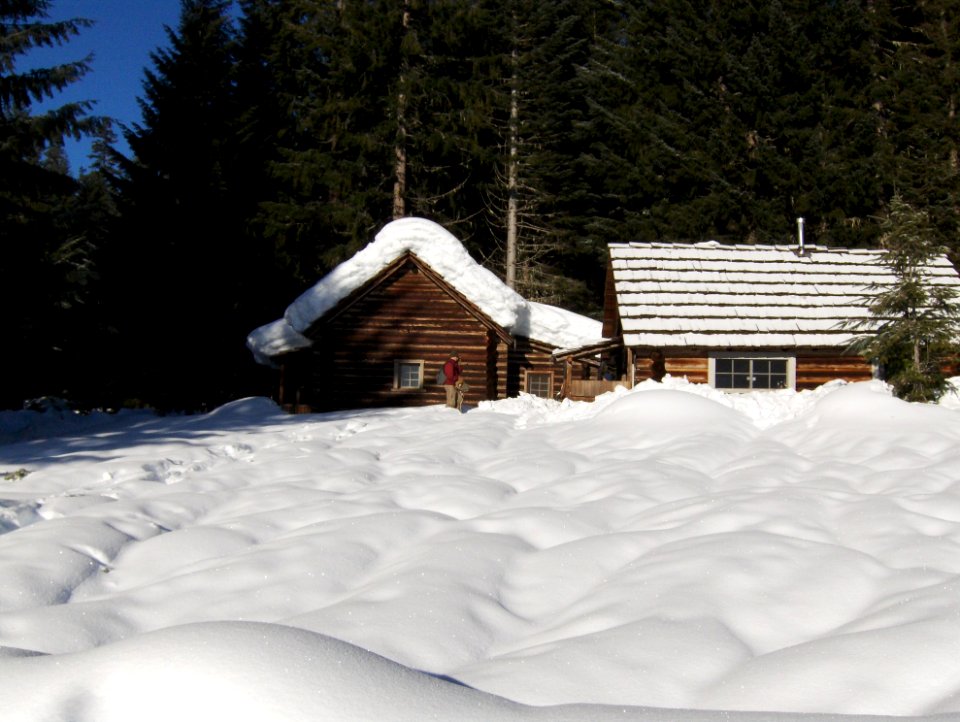 Winter at Commissary Cabin, Willamette National Forest