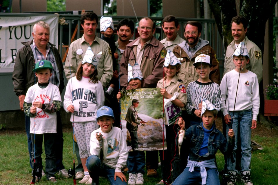 Fishing clinic group photo