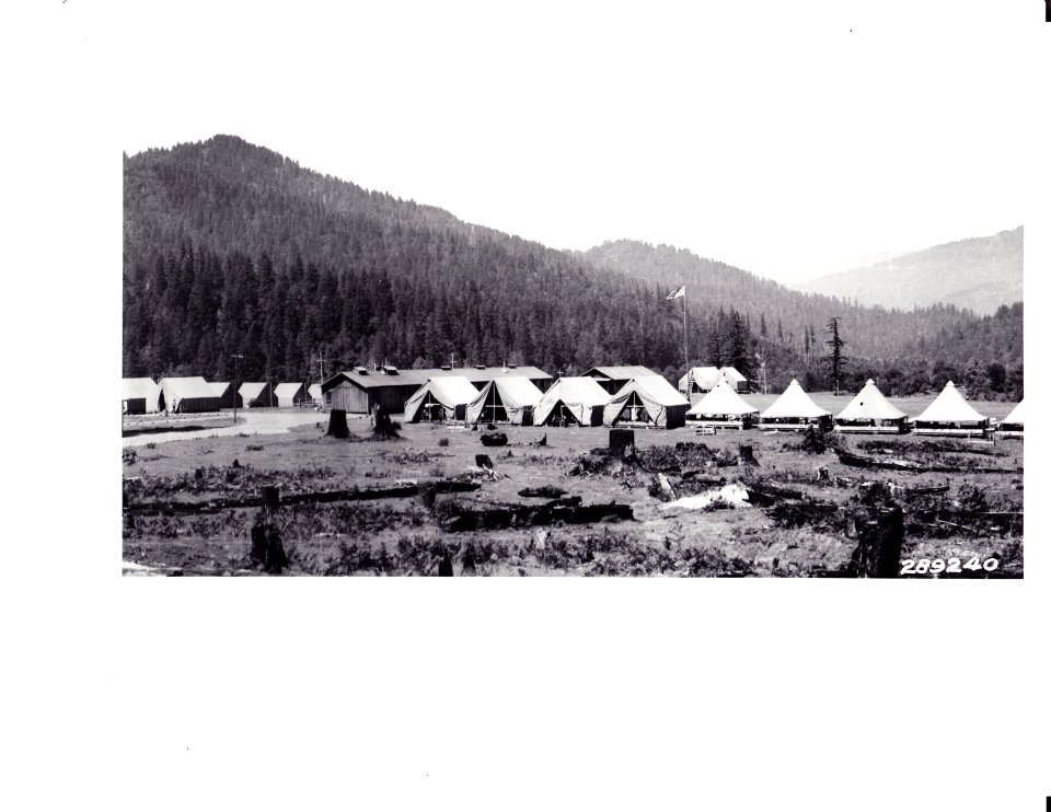 289240 Angess CCC Camp Looking West, Siskiyou NF, OR 1934