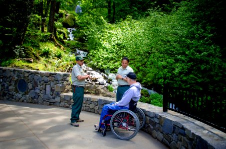 US Forest Service Field Rangers at Wahkeena Falls-Columbia River Gorge photo