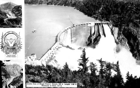 Diablo Dam of Skagit Project, WA