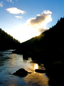 Sunset on the Rogue River, Rogue River Siskiyou National Forest photo