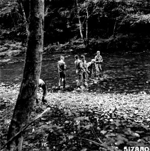 517880 Boy Scouts from Albany at Long Bow OC, Willamette NF, Oregon 1967