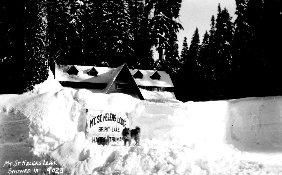 9023 Mt St Helens Lodge Snowed In, WA